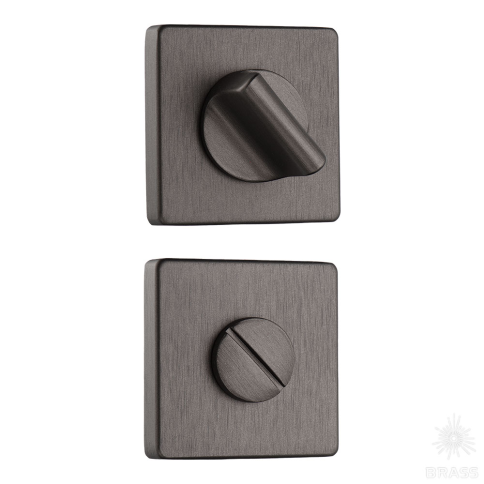 Brass Накладка с поворотной кнопкой RO11W6 ELX1 ROSET брашированный графит фото 1