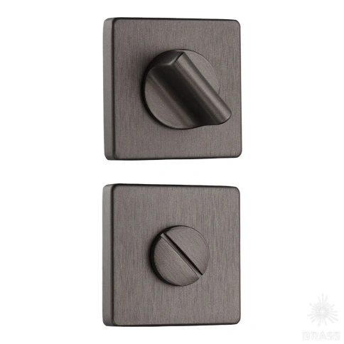 Brass Накладка с поворотной кнопкой RO11W6 ELX1 ROSET брашированный графит фото 1