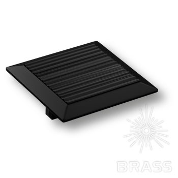 Brass Ручка кнопка 9032 0016 AL6 чёрная 16 мм фото 1