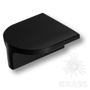 Brass Ручка кнопка 6807 0032 AL6 чёрная 32 мм фото 1