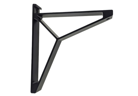 Полкодержатель угловой 903a BL покрытие Black фото 1