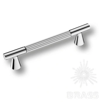 Brass Ручка скоба 1119 128MP02 глянцевый хром 128 мм фото 1