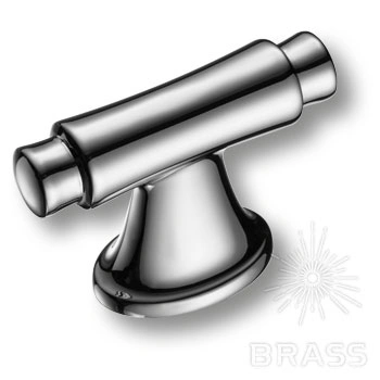 Brass Ручка кнопка модерн 4117 016MP02 глянцевый хром 16 мм фото 1