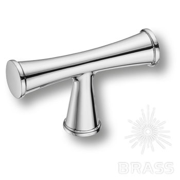 Brass Ручка кнопка 43-Chrome глянцевый хром фото 1
