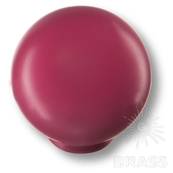 Brass Ручка кнопка детская 626MGX шар малиновый матовый фото 1