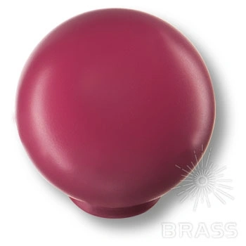 Brass Ручка кнопка детская 626MGX шар малиновый матовый фото 1