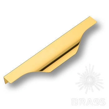 Brass Ручка торцевая 8918 0160 GL глянцевое золото 160 мм фото 1