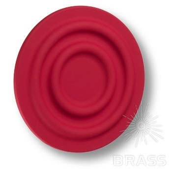 Brass Ручка кнопка детская 440025ST09 круг красный фото 1