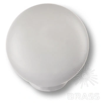 Brass Ручка кнопка детская 626BLX шар белый матовый фото 1