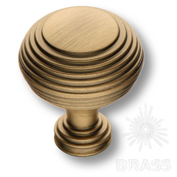 Brass Ручка кнопка 1937 0032 ABM состаренная латунь фото 1