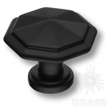 Brass Ручка кнопка 15.309.01.09 чёрный фото 1