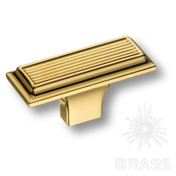 Brass Ручка кнопка 46-Gold глянцевое золото фото 1
