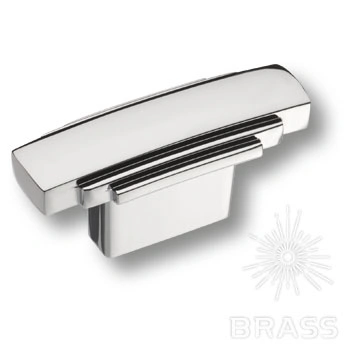 Brass Ручка кнопка 4215 0016 CR глянцевый хром 16 мм фото 1