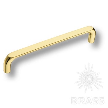 Brass Ручка скоба 395-160-Gold глянцевое золото 160 мм фото 1