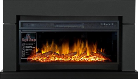 Каминокомплект Lindos Graphite Grey (Ширина 1470мм) с очагом Vision 42 LOG LED фото 2