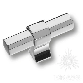 Brass Ручка кнопка 8720 0008 CR-CR глянцевый хром  фото 1