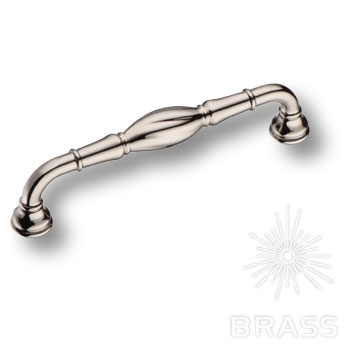 Brass Ручка скоба 4477 0128 PN глянцевый никель 128 мм фото 1