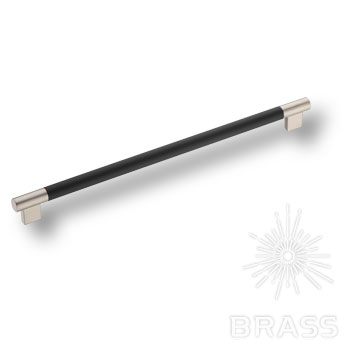 Brass Ручка рейлинг 9403-346 черный/никель 320 мм фото 1