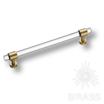 Brass Ручка рейлинг BU 020.160.36 полированная латунь 160 мм фото 1