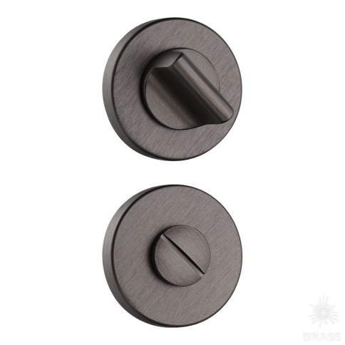 Brass Накладка с поворотной кнопкой RO12W6 ELX1 ROSET брашированный графит фото 1
