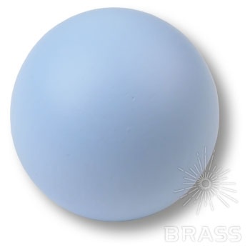 Brass Ручка кнопка детская 445AZ1 шар голубой матовый фото 1