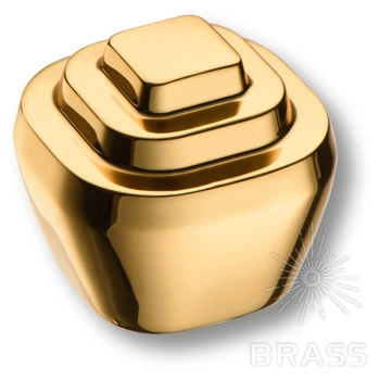 Brass Ручка кнопка 4180 016MP11 глянцевое золото фото 1