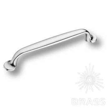 Brass Ручка скоба 7031-400 глянцевый хром 128 мм фото 1