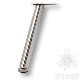 Brass Опора мебельная резная KAX-0068-0180-A01 глянцевый хром 180 мм фото 1