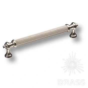 Brass Ручка скоба 2512-016-128 латунь глянцевый никель 128 мм фото 1