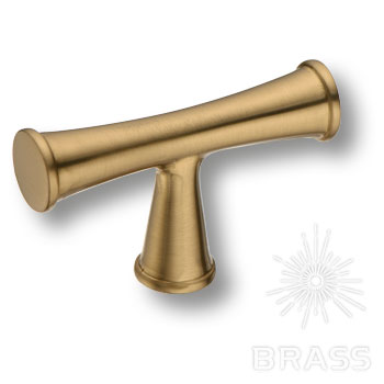 Brass Ручка кнопка 43-Champagne Gold матовая латунь фото 1