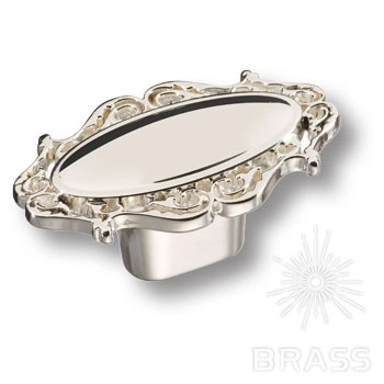 Brass Ручка кнопка 15.381.00.15 глянцевое серебро фото 1