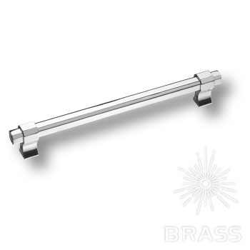 Brass Ручка скоба 8720 0192 CR-CR глянцевый хром 192 мм фото 1