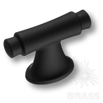 Brass Ручка кнопка модерн 4117 016MP24 черный 16 мм фото 1