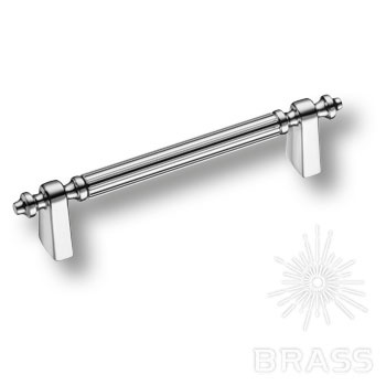 Brass Ручка скоба 1121 128MP02 глянцевый хром 128 мм фото 1