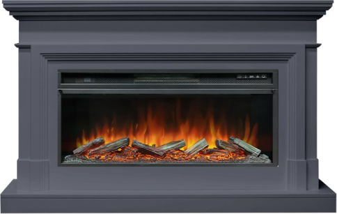 Каминокомплект Coventry - Серый графит (Ширина 1400 мм) с очагом Vision 42 LOG LED фото 1