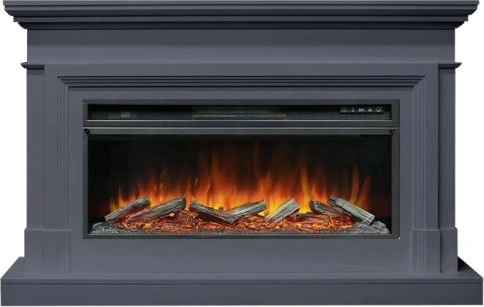 Каминокомплект Coventry - Серый графит (Ширина 1400 мм) с очагом Vision 42 LOG LED фото 1