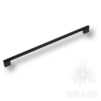 Brass Ручка скоба 8783 0352 AL6-AL6 чёрный 352 мм фото 1