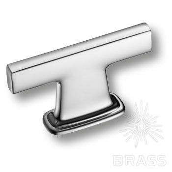 Brass Ручка кнопка 4110 016MP02 глянцевый хром 16 мм фото 1