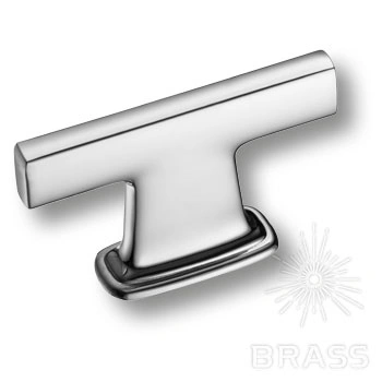 Brass Ручка кнопка 4110 016MP02 глянцевый хром 16 мм фото 1