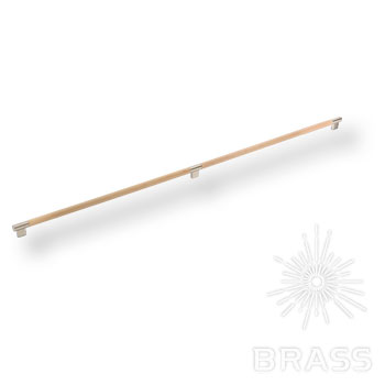 Brass Ручка рейлинг 9401-317 дерево/никель 480-480 мм фото 1