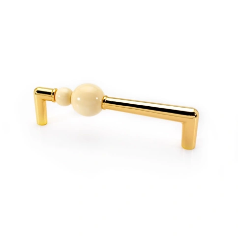 Brass Ручка скоба эксклюзивная коллекция Atomo 15.189.128.19 AT PE 19 глянцевое золото 128 мм фото 1