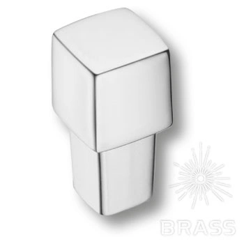 Brass Ручка кнопка модерн 8090-400 глянцевый хром фото 1