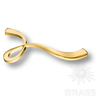 Brass Ручка скоба 8147R 0160 GL правая глянцевое золото 160 мм фото 1