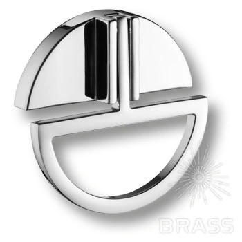 Brass Ручка кольцо 904-Chrome глянцевый хром 32 мм фото 1