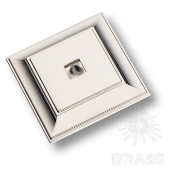 Brass Подложка для мебельных ручек 3040 0050 PN глянцевый никель фото 1
