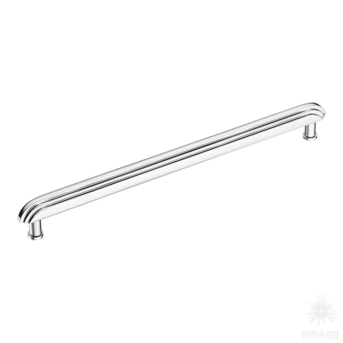 Brass Ручка скоба 25240-005-256 латунь глянцевый хром 256 мм фото 1