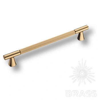 Brass Ручка скоба 1119 192MP11 глянцевое золото 192 мм фото 1