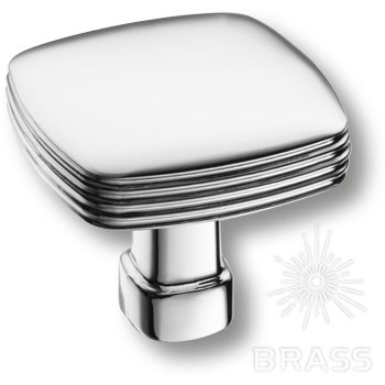 Brass Ручка кнопка 12-Chrome глянцевый хром фото 1