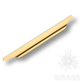 Brass Ручка торцевая 8918 0320 GL глянцевое золото 320 мм фото 1