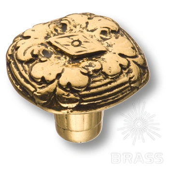 Brass Ручка кнопка 15.908.35.28 античное золото фото 1